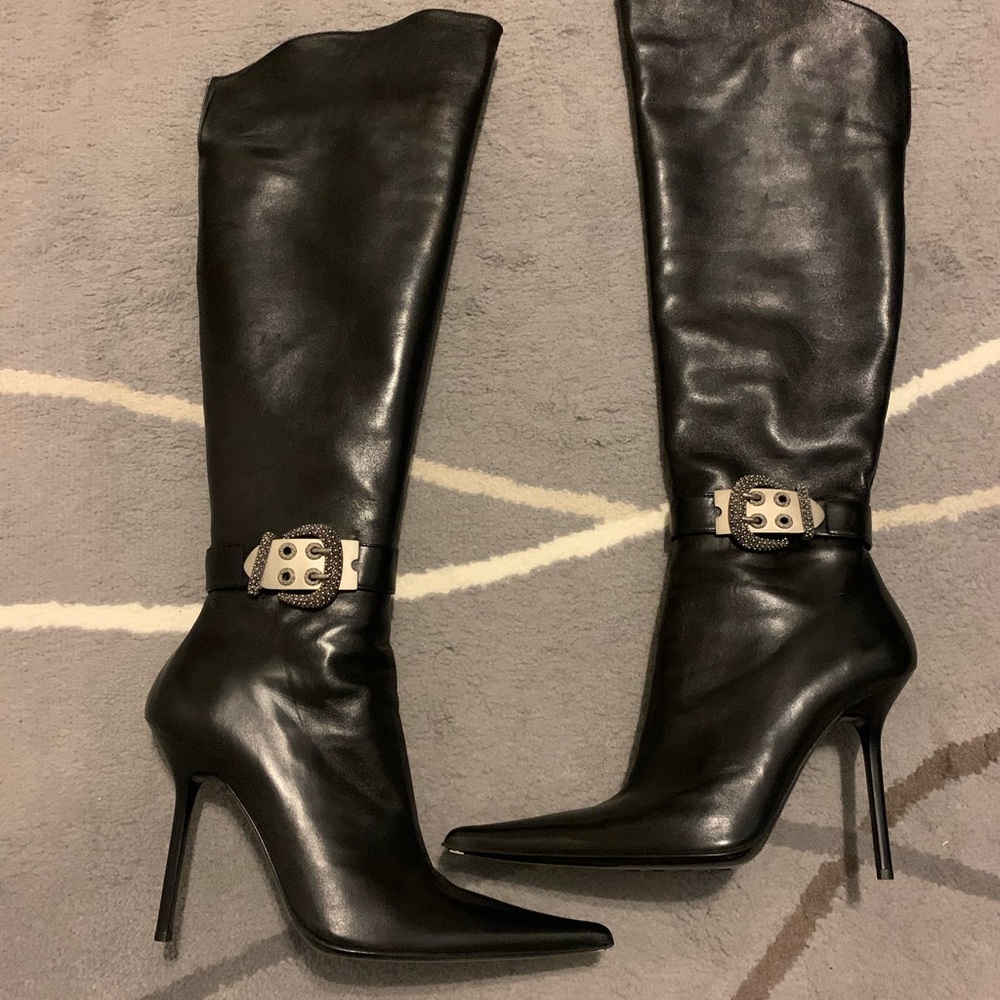 NWT Gianmarco Lorenzi knee high boots Size 38